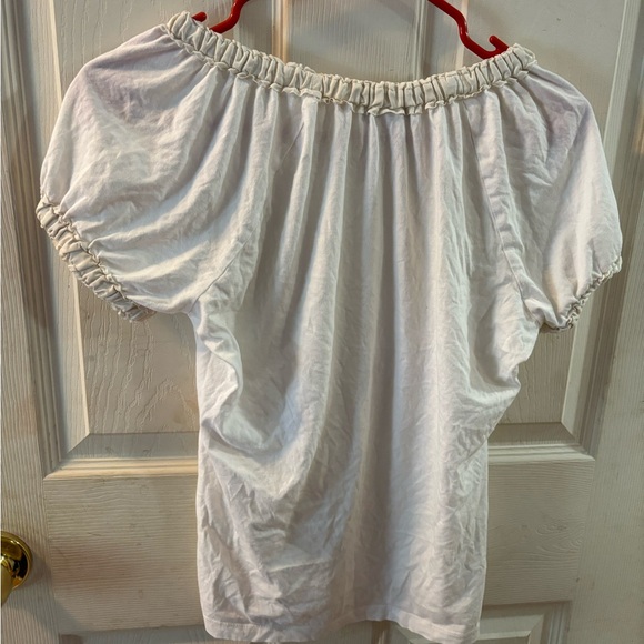 Liz Claiborne Tops - White Off-Shoulder Women's Top